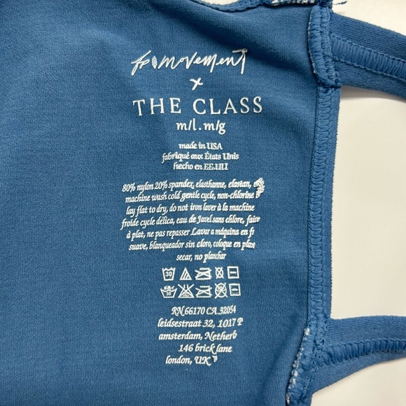 FP Movement Free People Good Karma Onesie Blue M/L NWOT - Picture 5 of 8